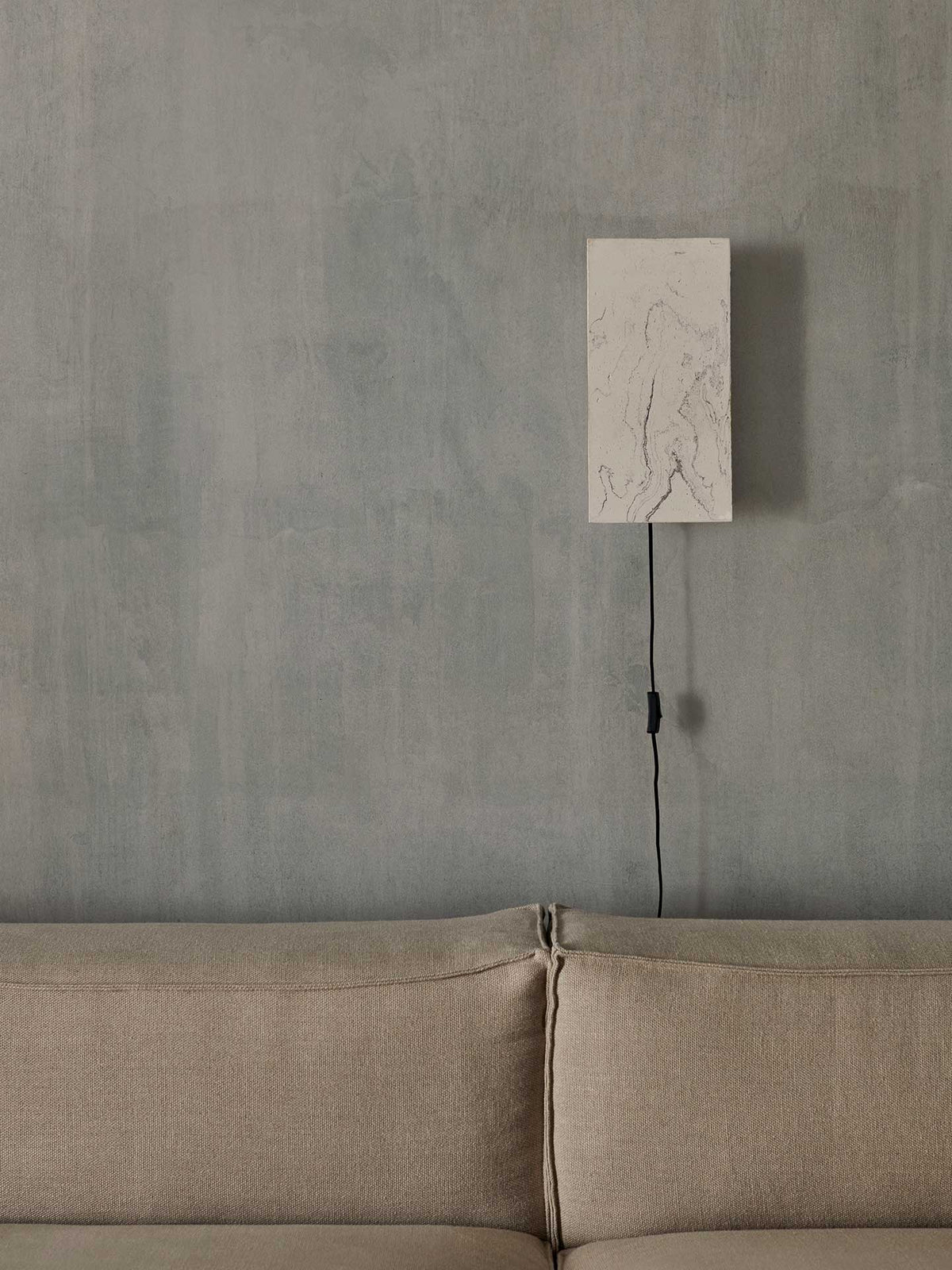 Argilla Wall Lamp - Rectangular - Marble White Lifestyle