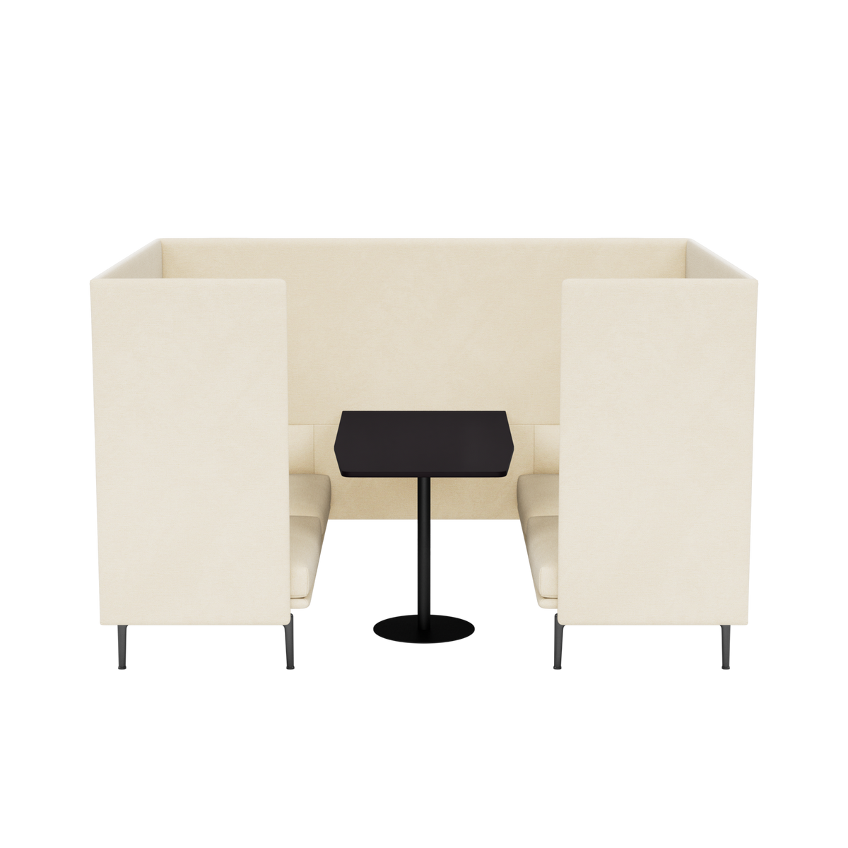 Outline Highback Cabin W. Table 120 - 2 Seater by Muuto