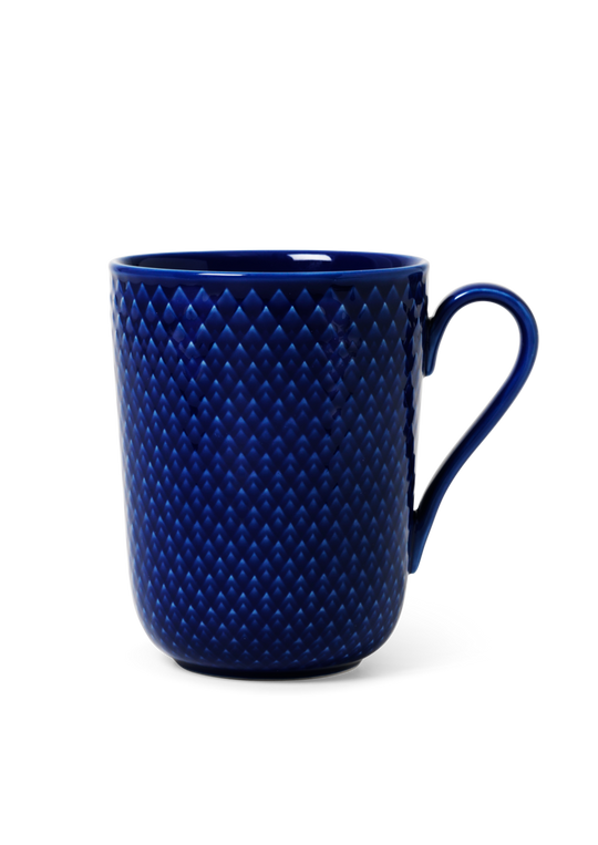 Rhombe Colour Mug with Handle by Lyngby Porcelain