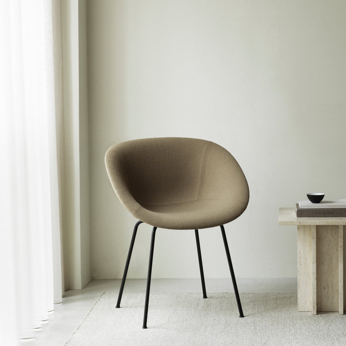 Mat Armchair Full Upholstery Steel by Normann Copenhagen
