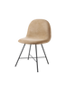 GUBI 3D Dining Chair - Front Upholstered - Center Base - Plastic Shell by Gubi