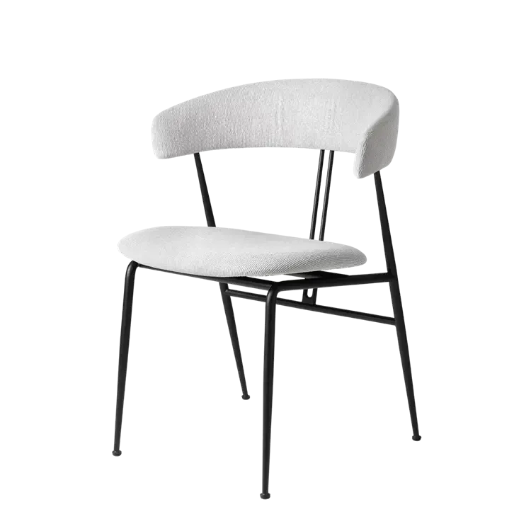 Violin Dining Chair - Fully Upholstered by Gubi