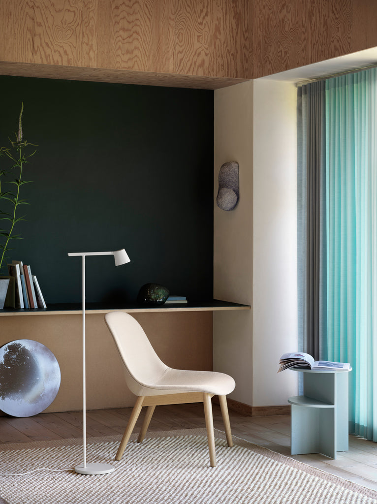 Fiber Lounge Chair Wood Base by Muuto