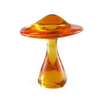 Orange Acrylic Mushroom Objet by Jonathan Adler