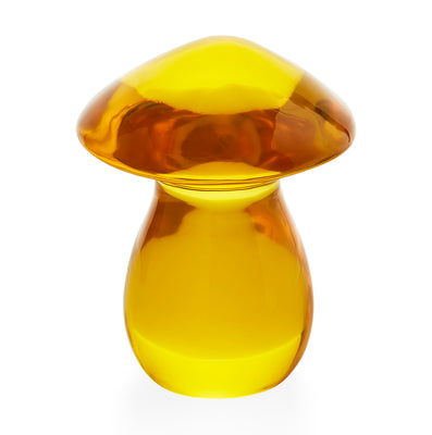 Yellow Acrylic Mushroom Objet by Jonathan Adler