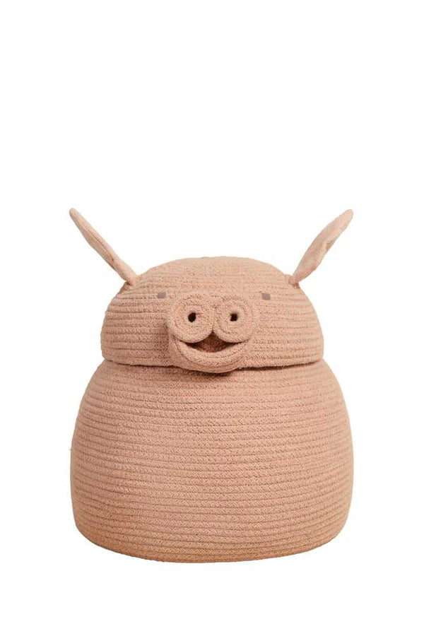 Basket Peggy the Pig by Lorena Canals