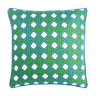 Basketweave Green Pillow by Jonathan Adler