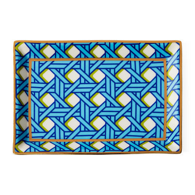 Basketweave Rectangle Tray by Jonathan Adler