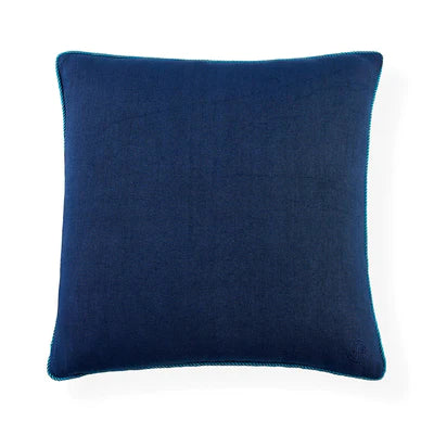Pompidou Blue Border Pillow by Jonathan Adler