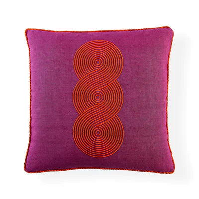 Pompidou Fuchsia Loops Pillow by Jonathan Adler