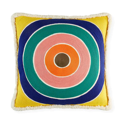Scala Corded Bullseye Square Pillow by Jonathan Adler