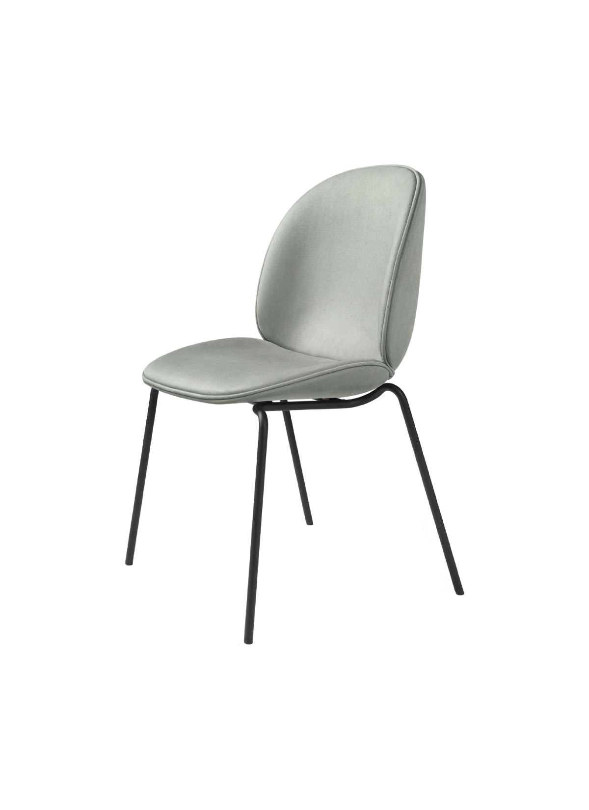 Beetle Dining Chair - Fully Upholstered - Stackable Base by Gubi
