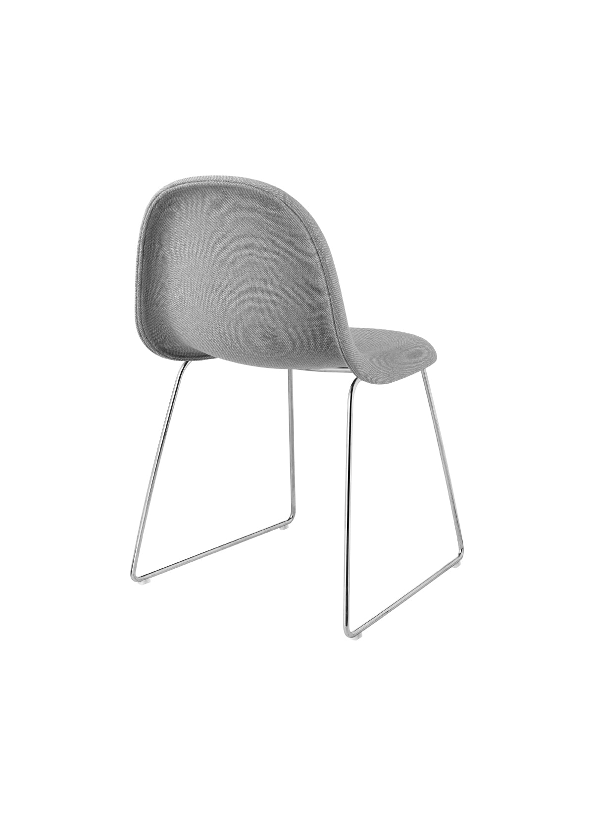 GUBI 3D Dining Chair - Fully Upholstered - Center Base by Gubi