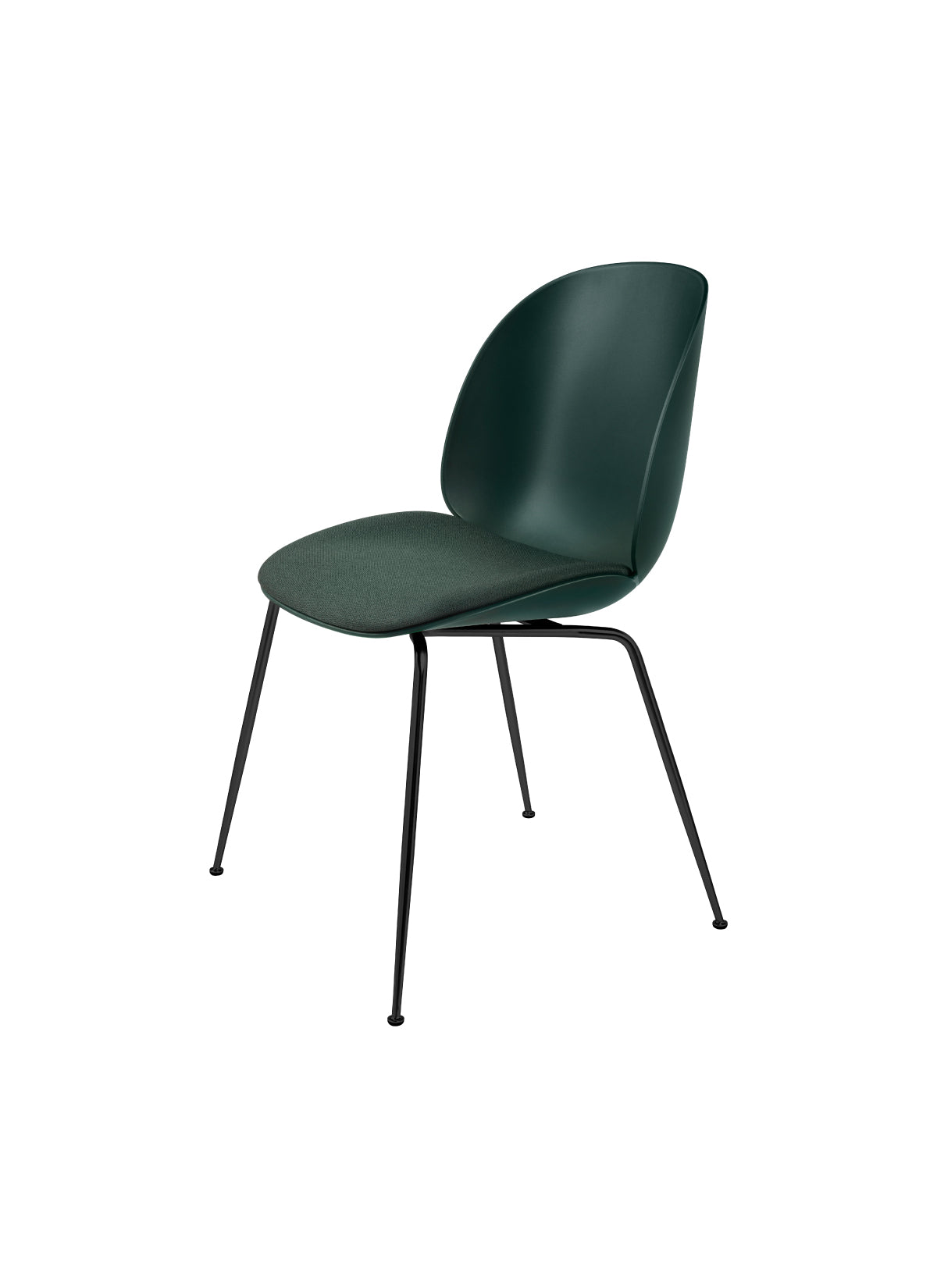 Beetle Dining Chair - Seat Upholstered - Conic Base by Gubi