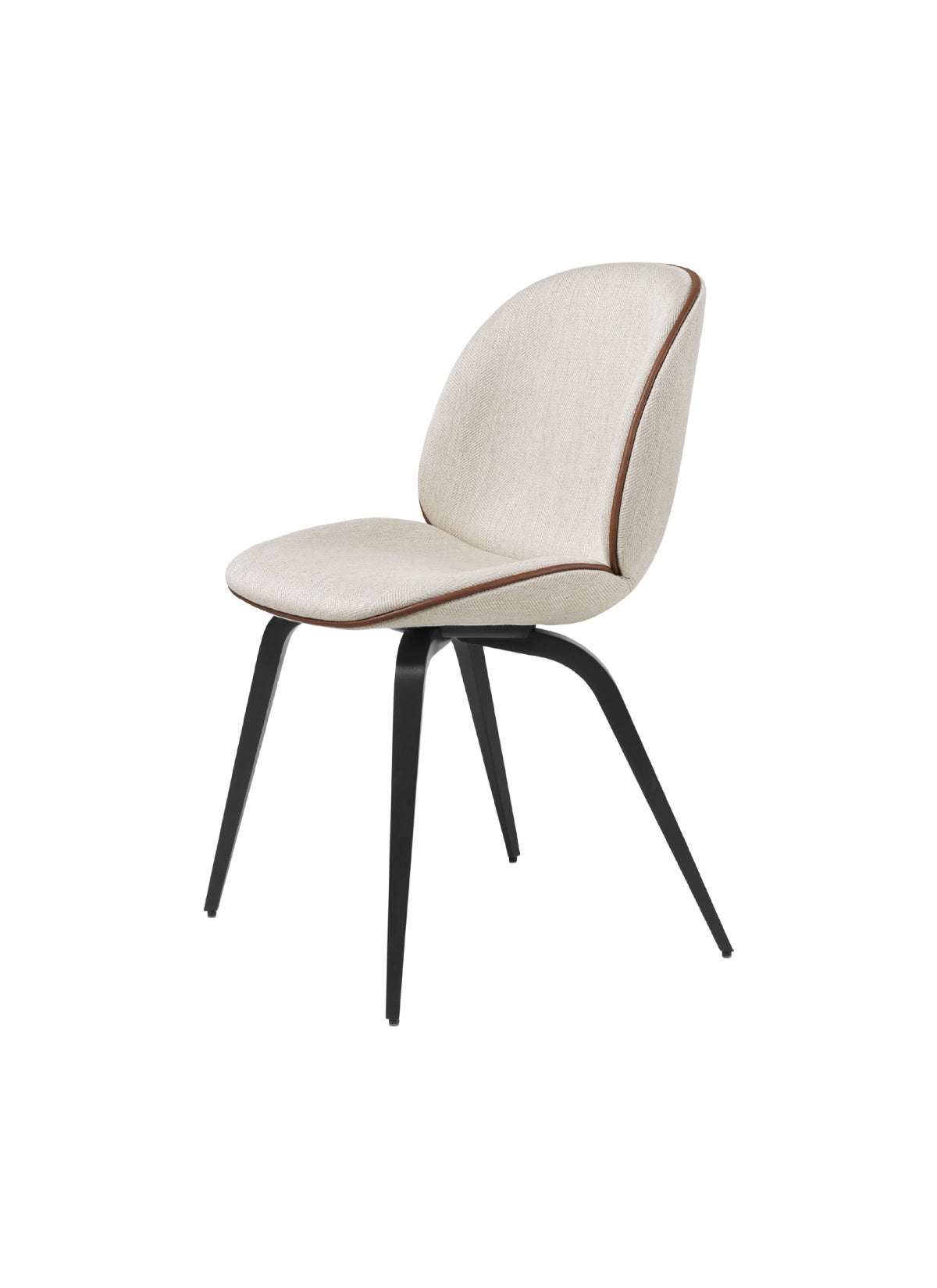 Beetle Dining Chair - Fully Upholstered - Wood Base by Gubi