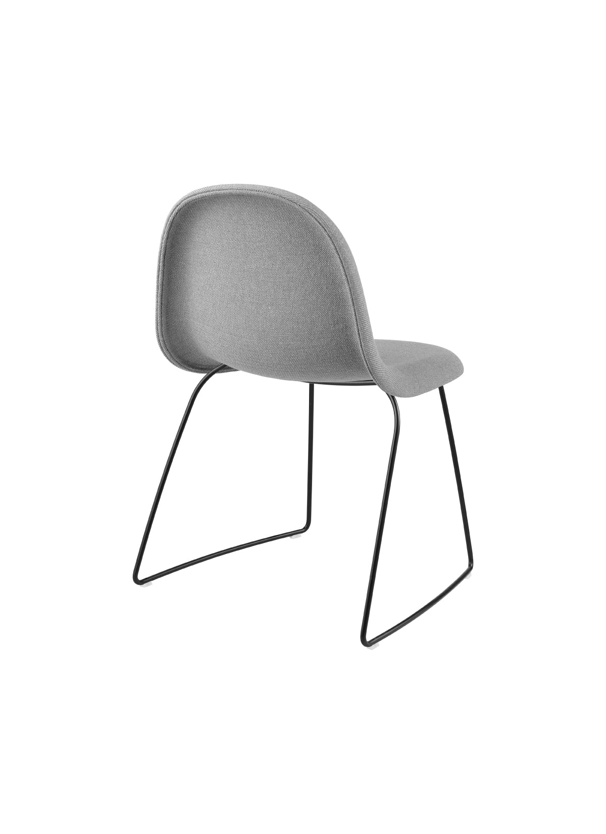 GUBI 3D Dining Chair - Fully Upholstered - Center Base Stackable by Gubi
