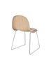 GUBI 3D Dining Chair - Un-Upholstered - Sledge Base - Wood Shell by Gubi