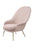 Bat Lounge Chair - Fully Upholstered - High Back - Conic Base by Gubi
