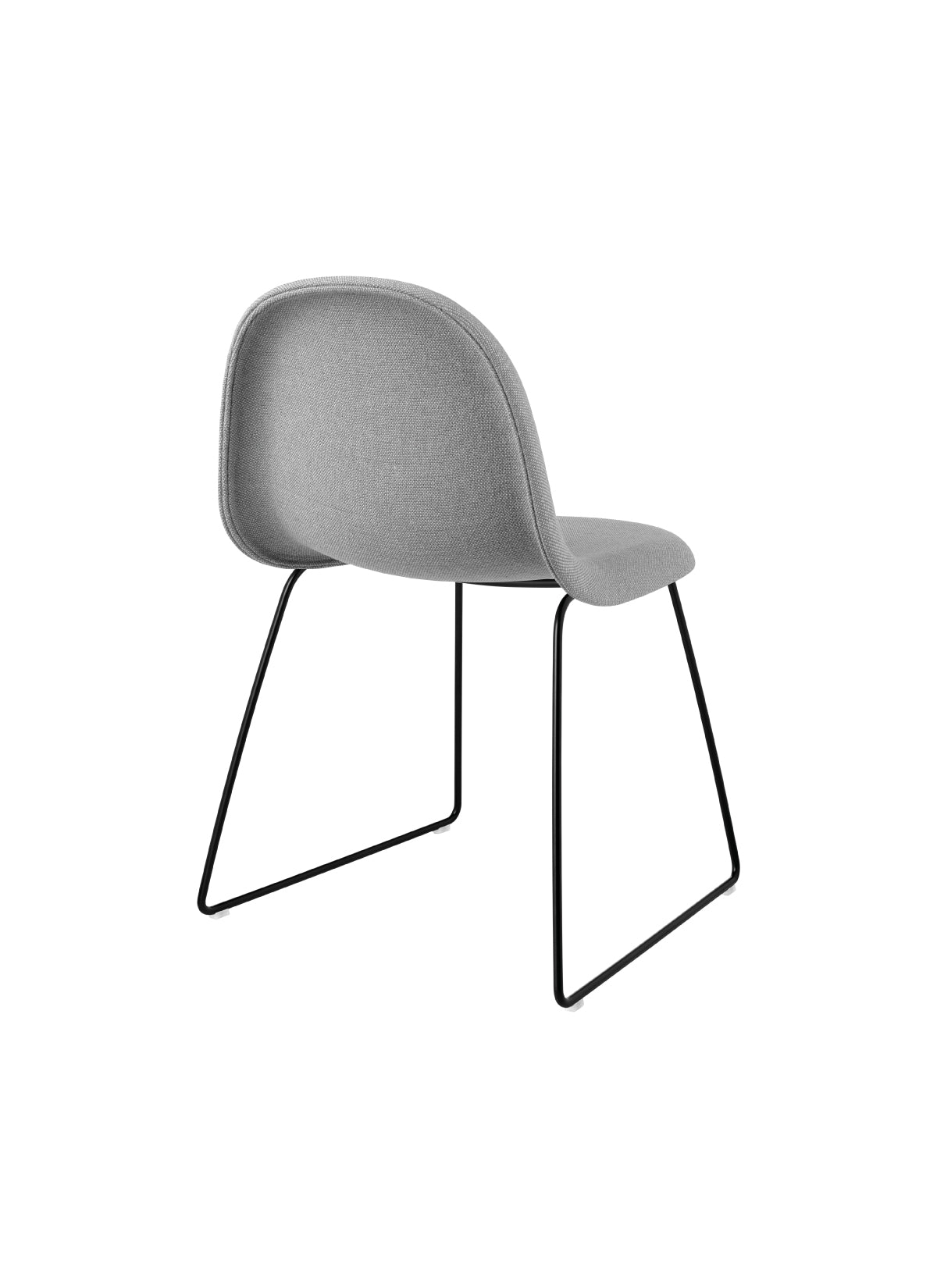 GUBI 3D Dining Chair - Fully Upholstered - Center Base by Gubi