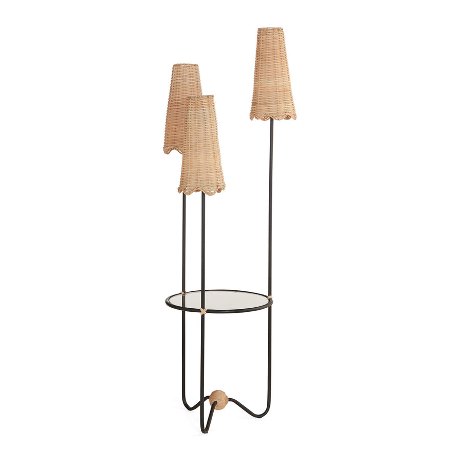 Wellington Tripod Floor Lamp with Table by Jonathan Adler