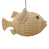 Wicker Blowfish Pendant - Large by Jonathan Adler