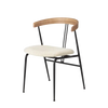 Violin Dining Chair - Seat Upholstered by Gubi