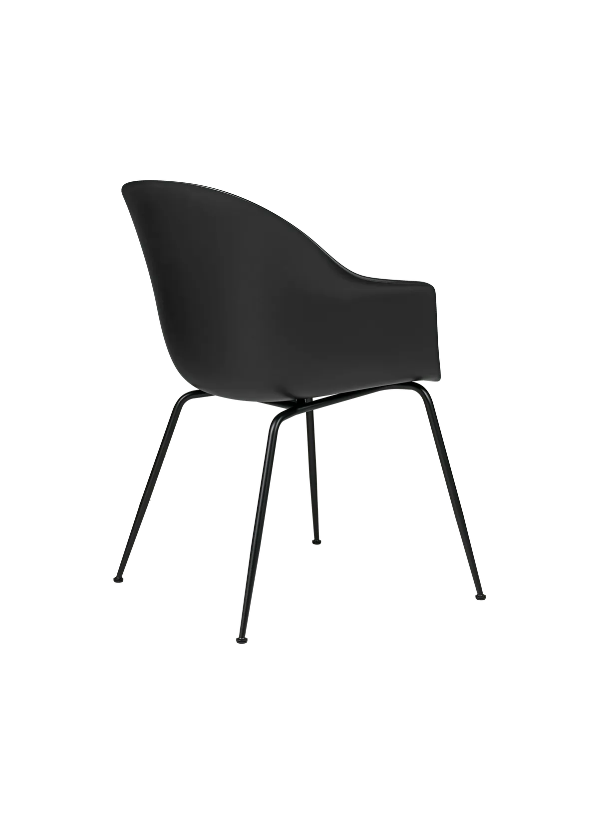 Bat Dining Chair - Un-Upholstered - Conic Base by Gubi
