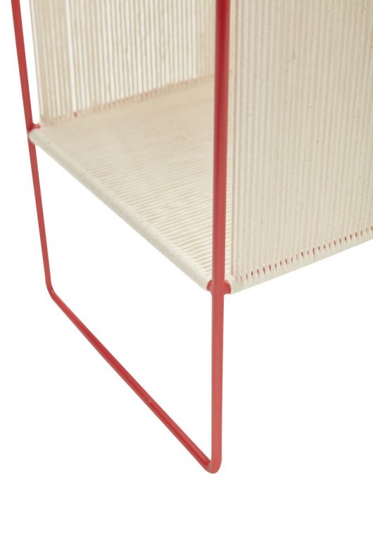String Magazine Holder Red/White by Hübsch — The Modern Shop