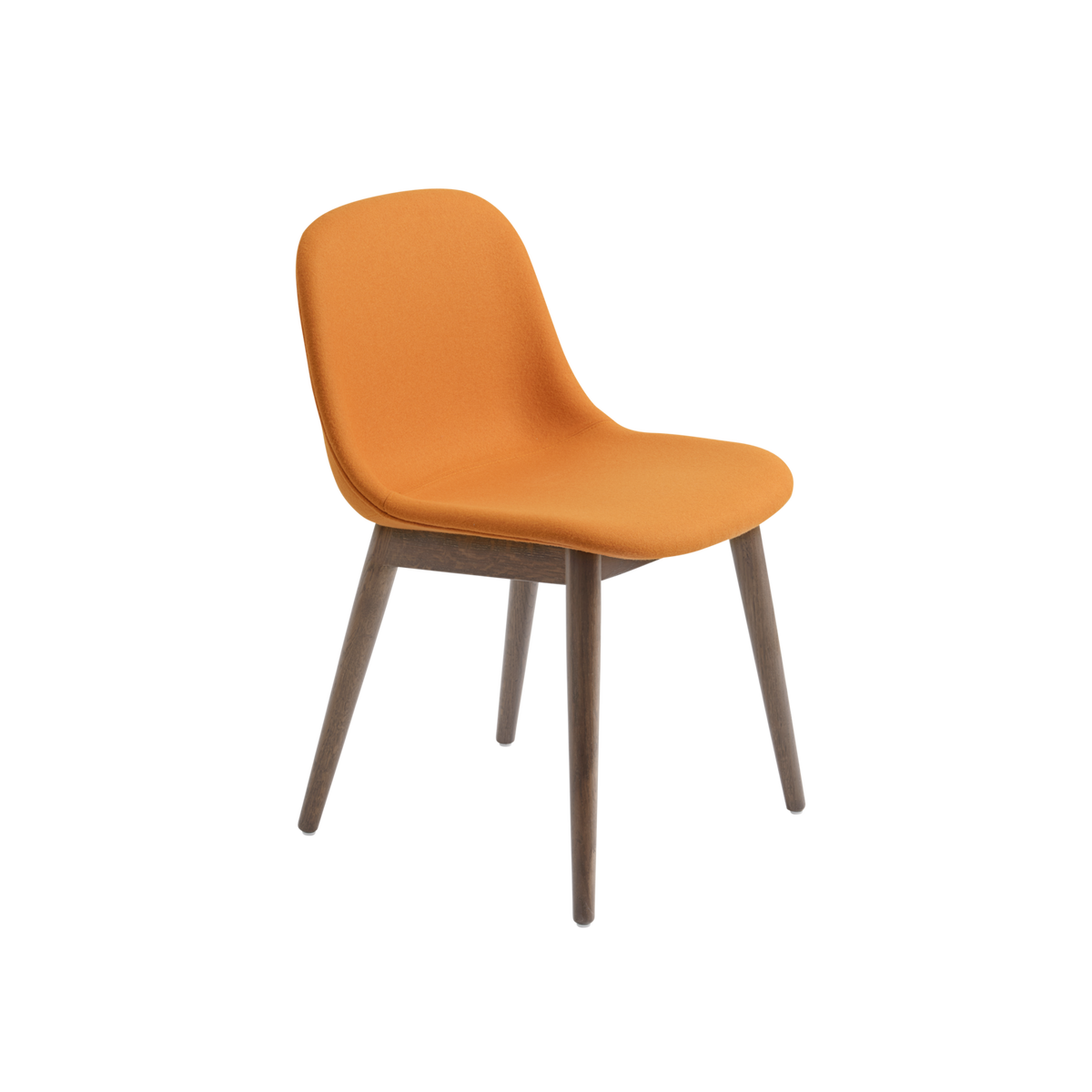 Fiber Side Chair Wood Base – Upholstered Shell by Muuto
