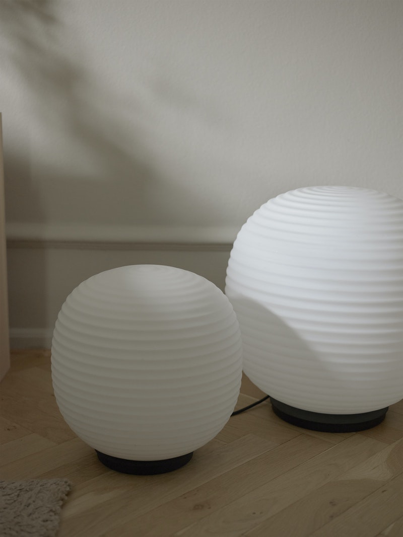 Lantern Globe Table and Floor Lamp by New Works