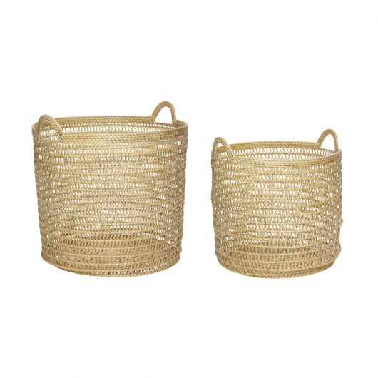 Weave Baskets, Set of 2 by Hübsch
