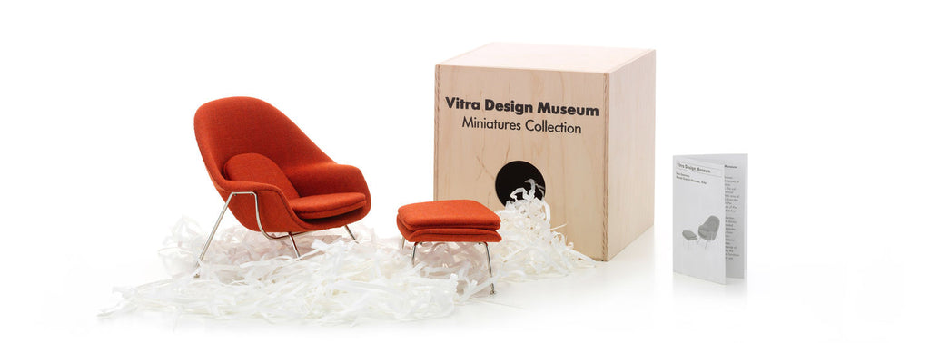 Womb Chair & Ottoman from the Miniatures Collection by Vitra — The