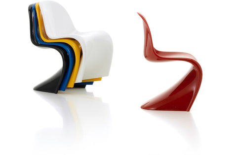 Panton Chairs (Set of 5) from the Miniatures Collection by Vitra