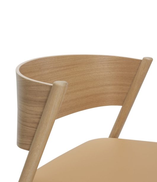 Oblique Lounge Chair Seat by Hübsch