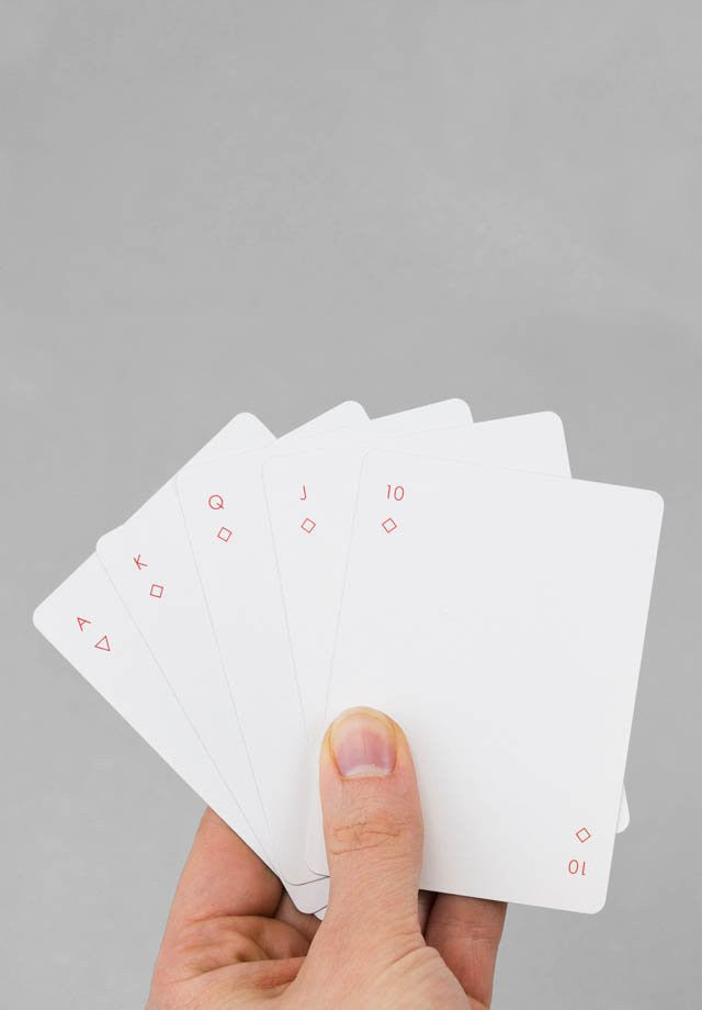 Areaware Minim Playing Cards White