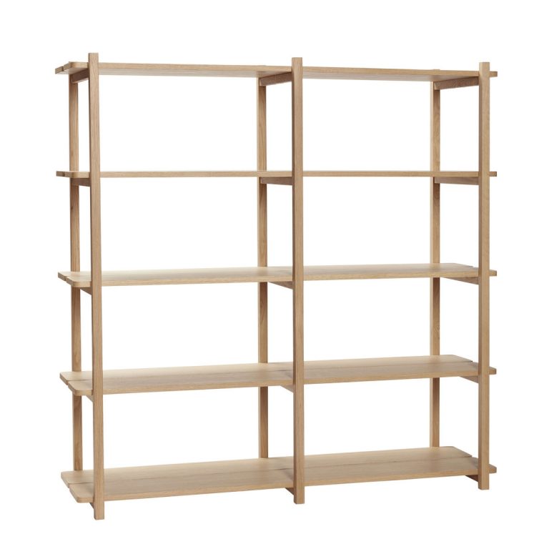 Mason Shelf Double Large Natural By Hübsch — The Modern Shop 1812