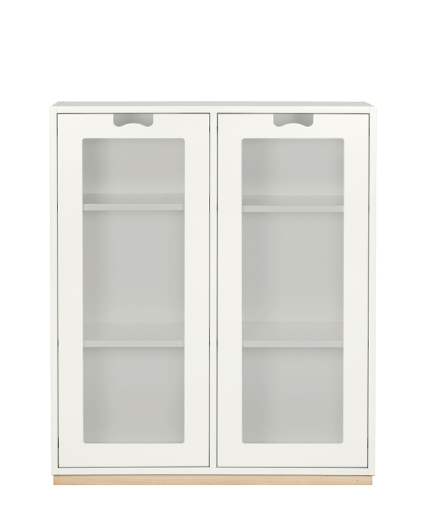 Snow E Cabinet with Glass Doors by Asplund