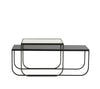 Tati Lounge 120 Table with Glass Top by Asplund