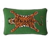 Tiger Needlepoint Pillow by Jonathan Adler