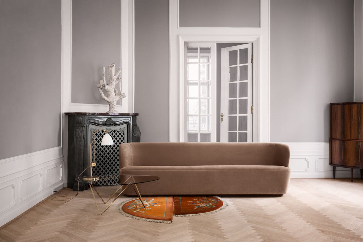 Stay Sofa - Fully Upholstered, 260x70, Black Base by Gubi