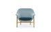 Drape Lounge Chair Low Wood by Normann Copenhagen