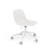 Fiber Side Chair Swivel Base w. Gas Lift & Casters – Upholstered Shell by Muuto
