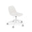 Fiber Side Chair Swivel Base w. Gas Lift & Casters – Upholstered Shell by Muuto