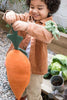 Cathy The Carrot Knitted Cushion by Lorena Canals