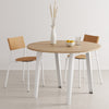 New Modern Round Dining Table with Wooden Top by Tiptoe
