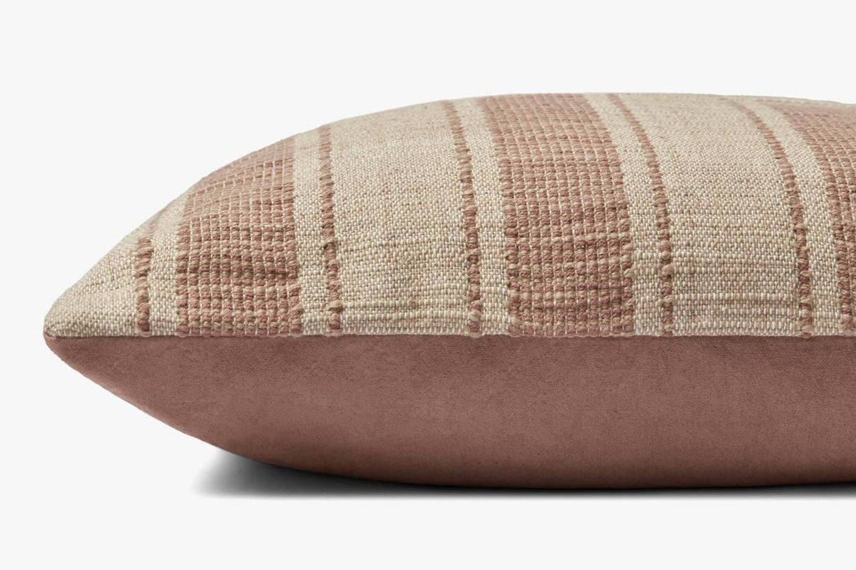 Marin Pal0002 Natural / Rust Pillow by Amber Lewis × Loloi