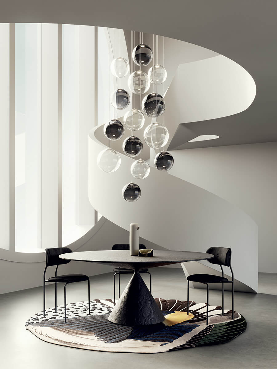 Random Solo Cluster Suspension Lamp by LODES