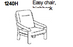 Easy Chair Highback 1240 by Dyrlund