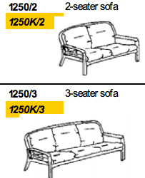 Sofa 1250 by Dyrlund