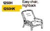 Easy Chair Highback 1250 by Dyrlund